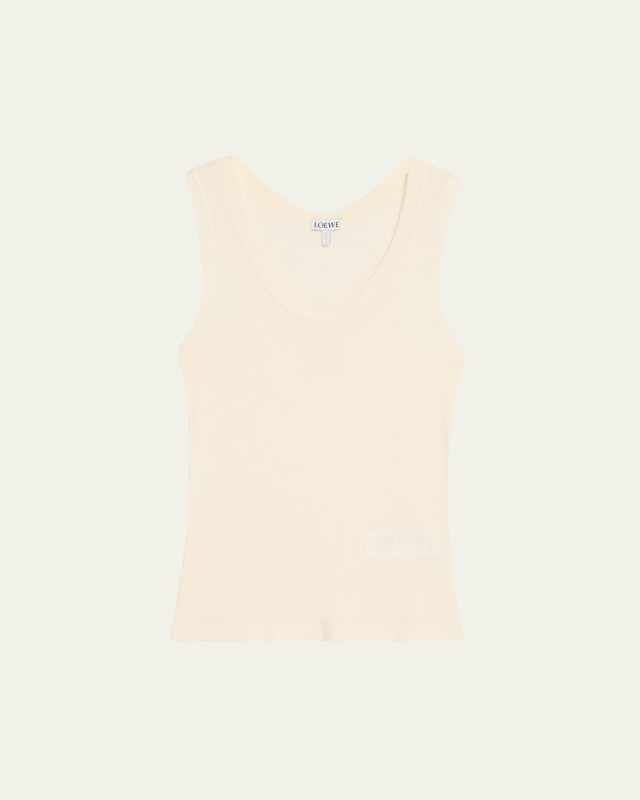 Anagram Logo Ribbed Tank Top